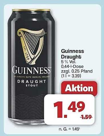 Guinness Draught 0,44 l Dose