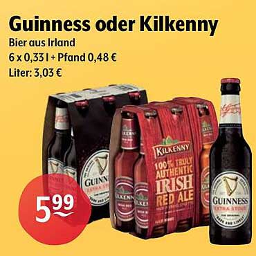 Guinness oder Kilkenny - Bier aus Irland