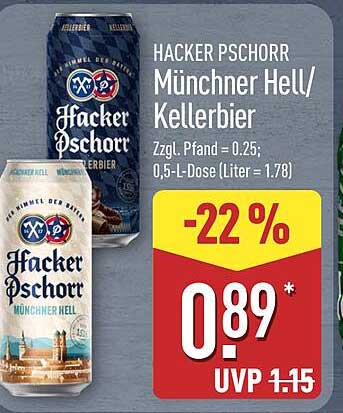 Hacker Pschorr Münchner Hell/Kellerbier