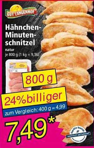 Hähnchen-Minutensteaks natur – 800 g zum Sparpreis