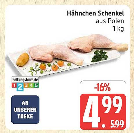 Hähnchen Schenkel aus Polen 1 kg