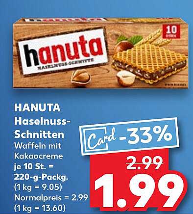 HANUTA Haselnuss-Schnitten