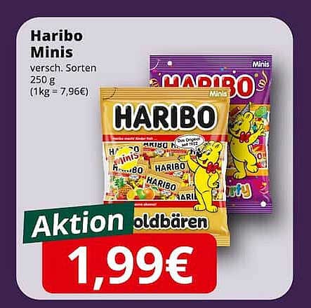 Haribo Minis versch. Sorten 250 g