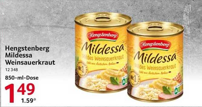 Henguerenberg Mildessa Weinsauerkraut 850 ml Dose
