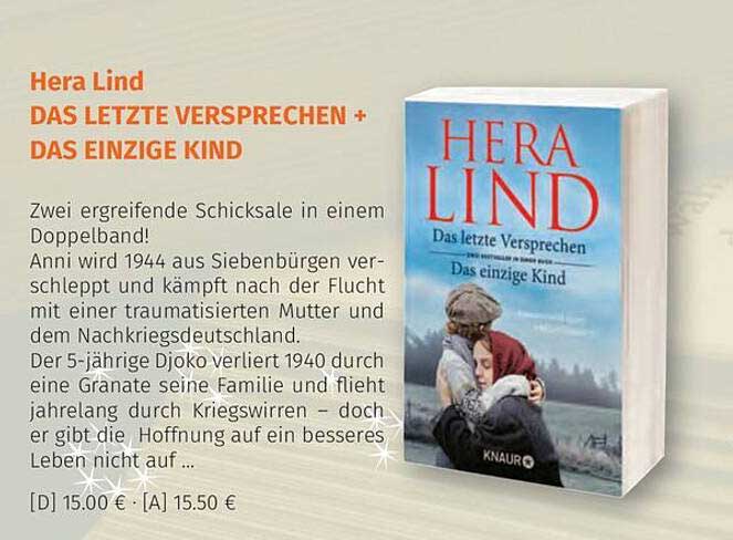 Hera Lind - DAS LETZTE VERSPRECHEN + DAS EINZIGE KIND
