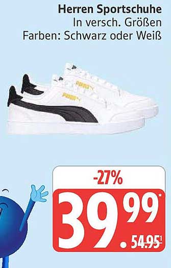 Herren Sportschuhe in verschiedenen Größen und Farben: Schwarz oder Weiß