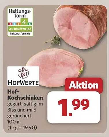 Hof-Kochschinken - gegart, saftig im Biss und mild geräuchert