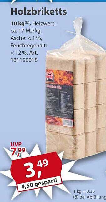 Holzbriketts 10 kg