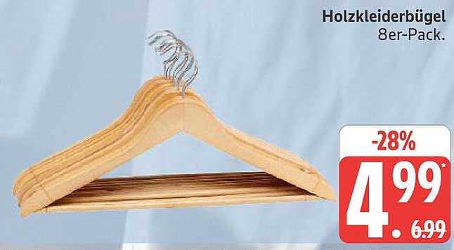 Holzkleiderbügel 8er-Pack
