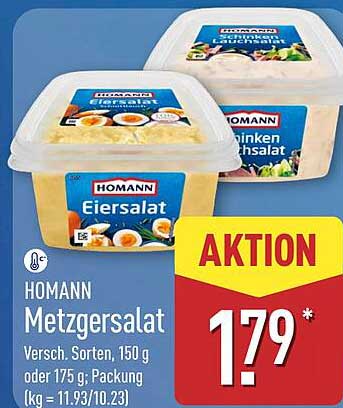 HOMANN Metzgersalat - Verschiedene Sorten, 150 g oder 175 g