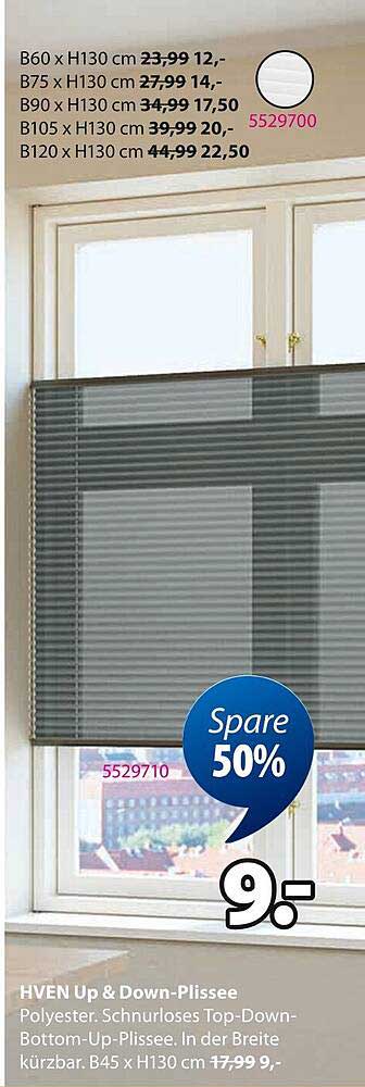 HVEN Up & Down-Plissee