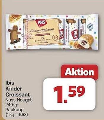 Ibis Kinder Croissant Nuss-Nougat 240-g-Packung