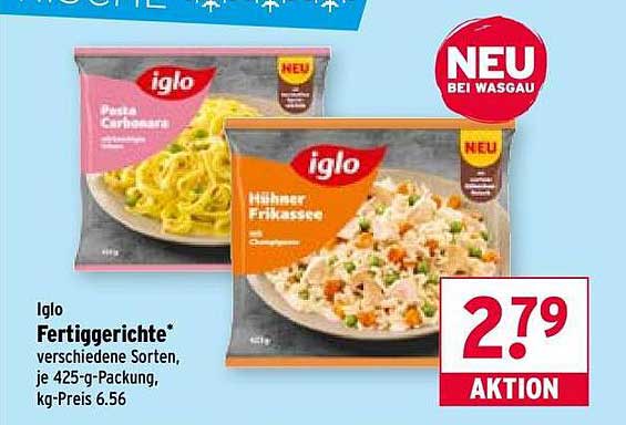 Iglo Fertiggerichte verschiedene Sorten, je 425-g-Packung