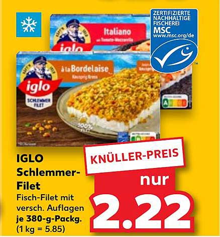 IGLO Schlemmer-Filet - Fisch-Filet mit verschiedenen Auflagen