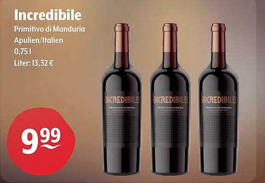Incredibile Primitivo di Manduria 0,75 l