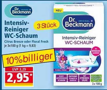 Intensiv-Reiniger WC-Schaum von Dr. Beckmann - 3 Stück