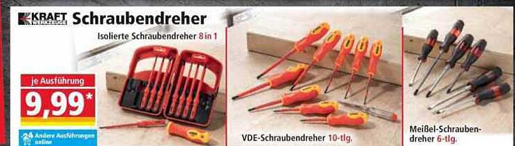 Isolierte Schraubendreher 8 in 1