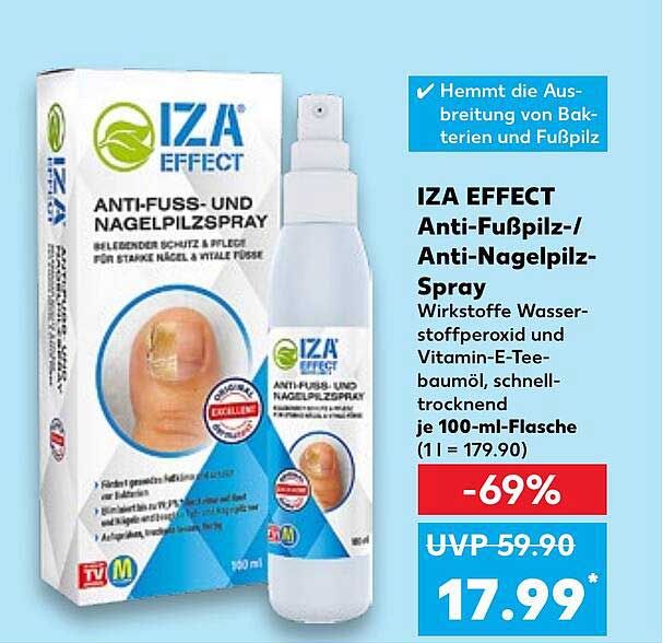IZA EFFECT Anti-Fußpilz-/Anti-Nagelpilz-Spray