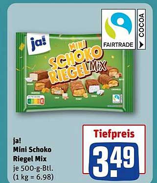 ja! Mini Schoko Riegel Mix