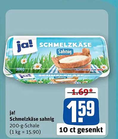 ja! Schmelzkäse sahnig
