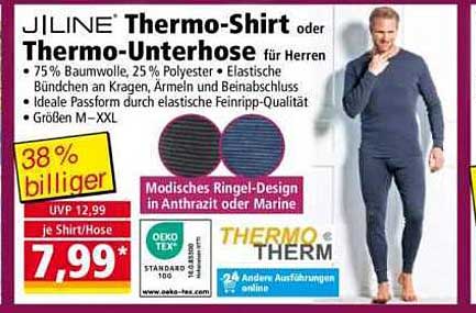 JILINE Thermo-Shirt oder Thermo-Unterhose für Herren