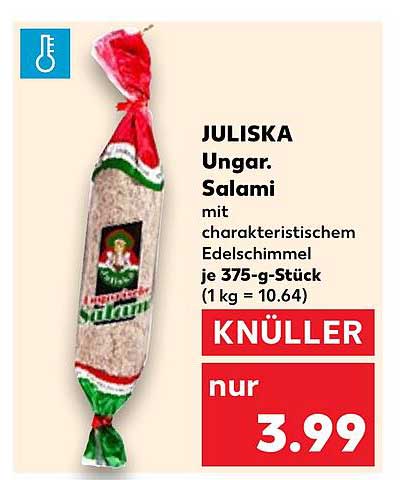 JULISKA Ungarische Salami mit charakteristischem Edelschimmel