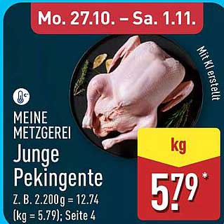 Junge Pekingente - Mein Metzger bei Aldi Nord