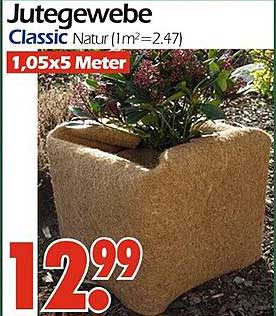 Jutegewebe Classic Natur (1m²=2.47) 1,05x5 Meter