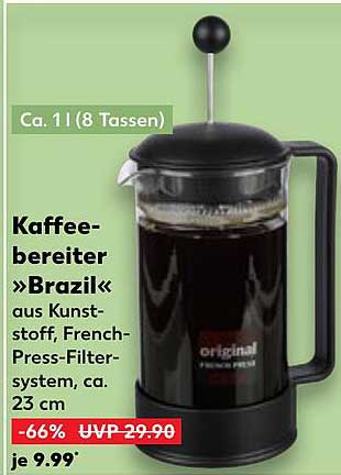 Kaffeebereiter »Brazil« aus Kunststoff
