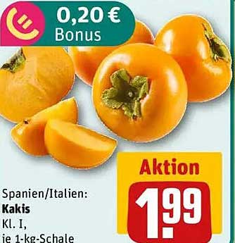 Kakis Kl. I – die 1-kg-Schale aus Spanien/Italien
