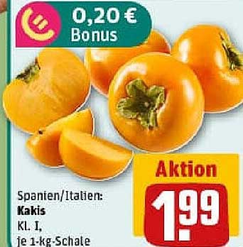 Kakis Kl. I, je 1-kg-Schale