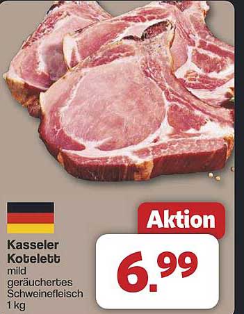Kasseler Kotelett - mild geräuchertes Schweinefleisch 1 kg