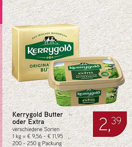 Kerrygold Butter oder Extra - Verschiedene Sorten