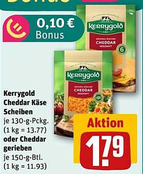 Kerrygold Cheddar Käse Scheiben oder gerieben
