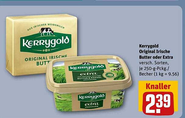 Kerrygold Original Irische Butter oder Extra
