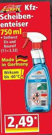 Kfz-Scheibenenteiser 750 ml