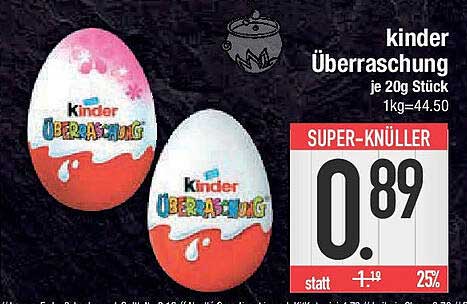 kinder Überraschung je 20g Stück