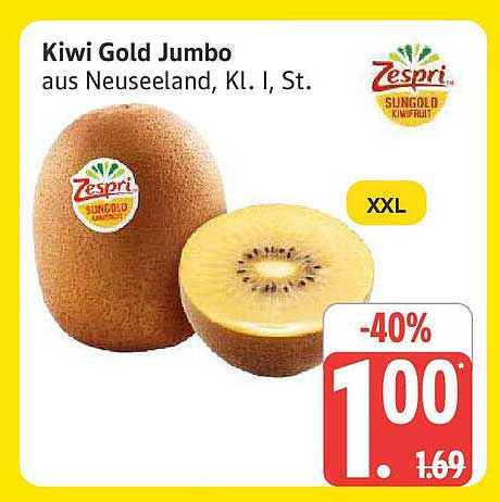 Kiwi Gold Jumbo aus Neuseeland, Kl. I, St.