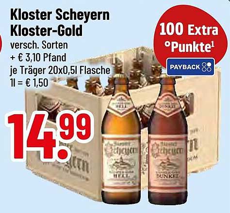 Kloster Scheyern Kloster-Gold 20x0,5l Flasche