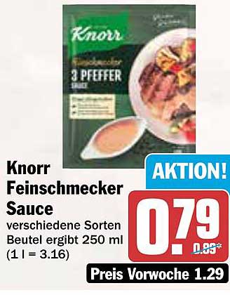 Knorr Feinschmecker Sauce 3 Pfeffer