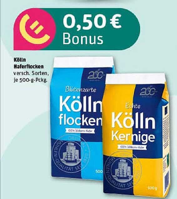 Kölln Haferflocken - verschiedene Sorten, je 500-g-Pckg.