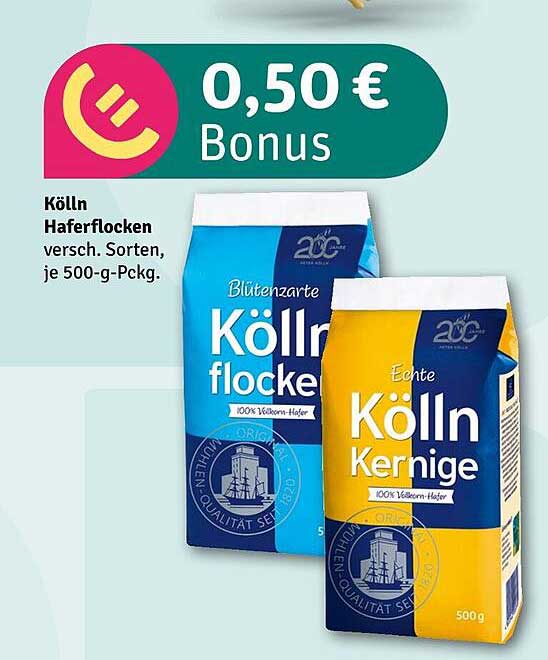 Kölln Haferflocken - verschiedene Sorten, je 500-g-Pckg.