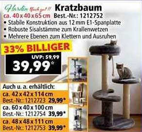 Kratzbaum - Stabil und stilvoll für Ihre Katze