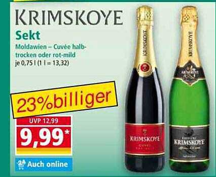 KRIMSKOYE Sekt - Cuvee halb-trocken oder rot-mild