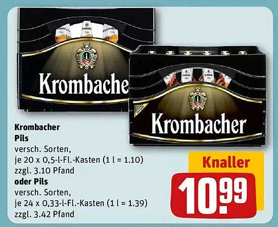 Krombacher Pils - versch. Sorten, inkl. Pfand!