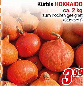 Kürbis Hokkaido ca. 2 kg zum Kochen geeignet (Stückpreis)