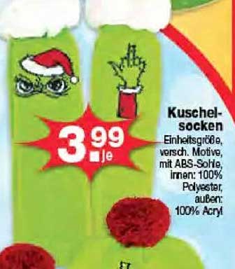 Kuschel-Socken mit verschiedenen Motiven