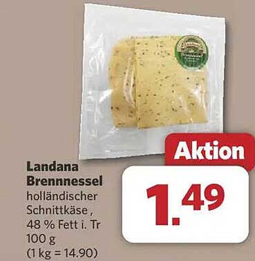 Landana Brennnessel holländischer Schnittkäse