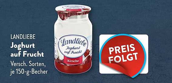LANDLIEBE Joghurt auf Frucht - Verschiedene Sorten, je 150-g-Becher
