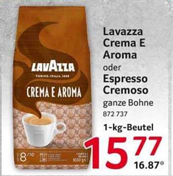Lavazza Crema E Aroma oder Espresso Cremoso - 1-kg-Beutel